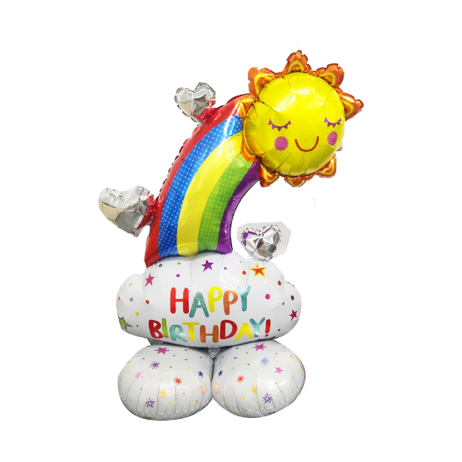 PALLONCINO HAPPY BIRTHDAY DA TERRA ARCOBALENO